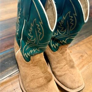 Anderson Bean Horse Power Emerald Suede - Boot Kids